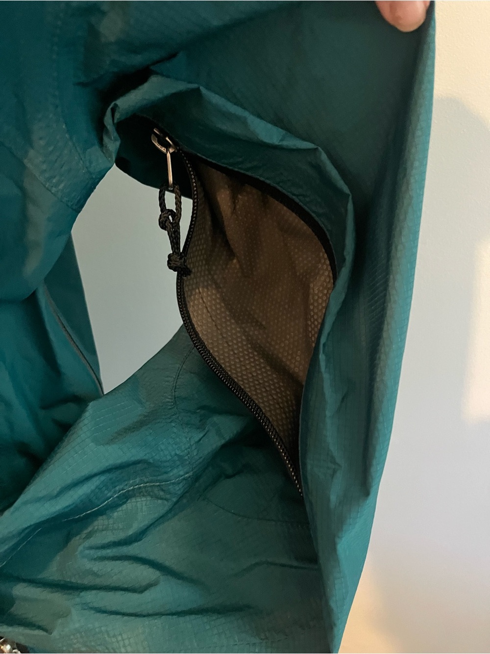 L.L. Bean Mens Teal Hooded Waterproof Goretex Rain Jacket Vintage - Picture 7 of 12